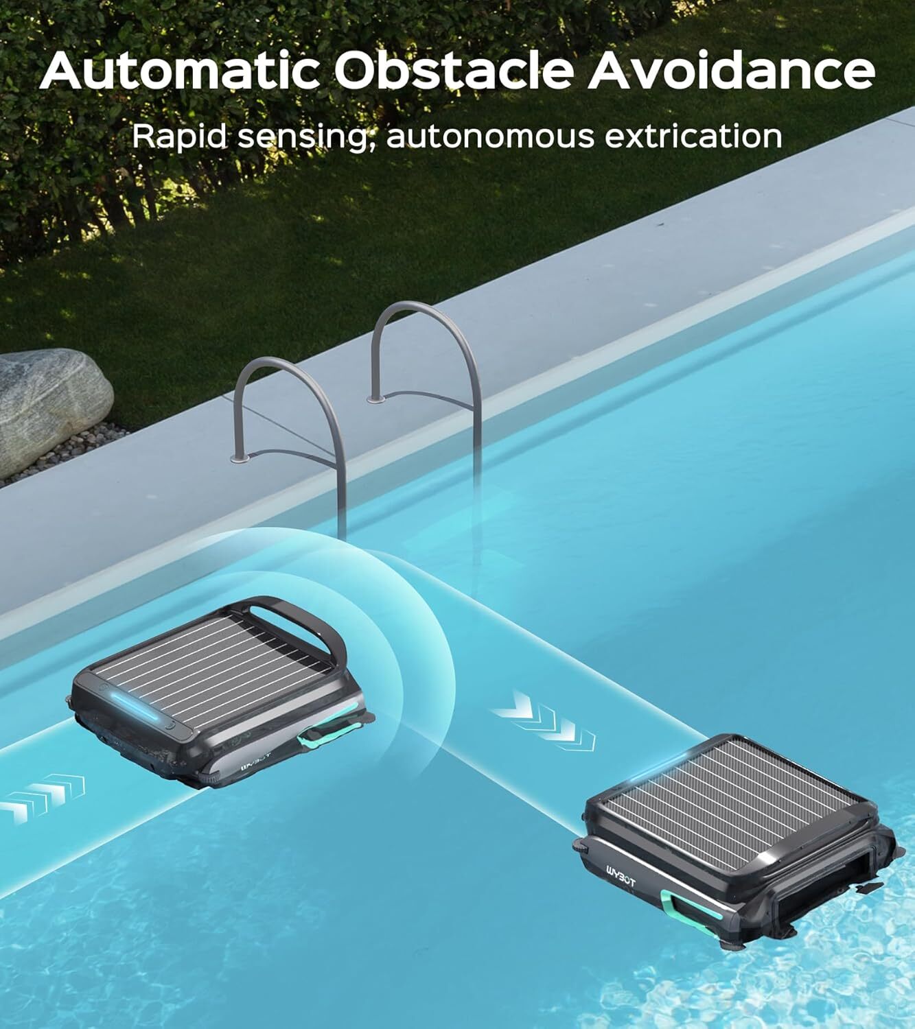 WYBOT F1 Pool Skimmer Solar Powered Pool Surface Vacuum Robotic Pool Cleaner