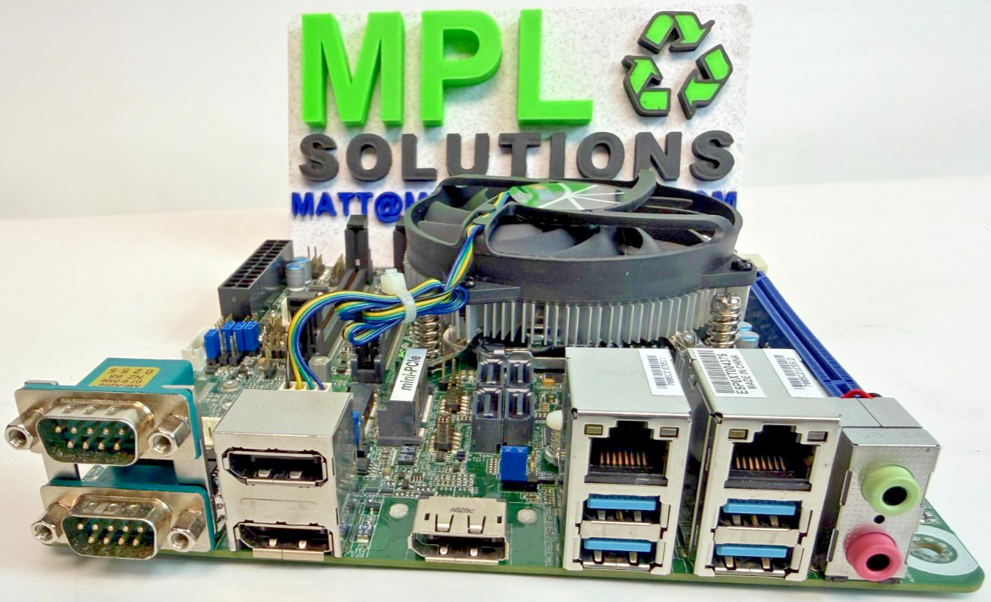 ASRock IMB-1211-D Mini-ITX Motherboard + i5 8500T CPU w/Heatsink+Fan+I/O Shield