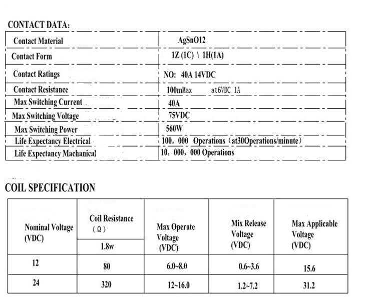 5 Pack 12V 30/40 Amp 4-Pin SPST Automotive Relay with Wires Harness Socket Set