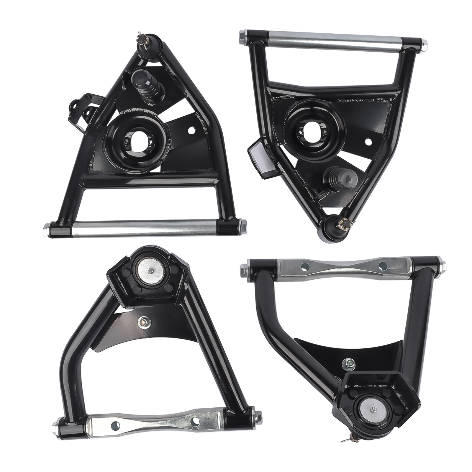 FOR 1973-1987 C10 CHEVROLET GMC TUBULAR CONTROL ARMS SET OF 4 UPPER AND LOWER