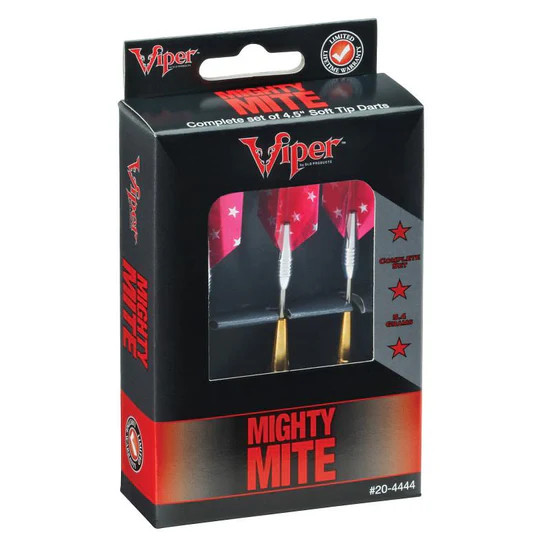 VIPER MIGHTY MITE 5.4 GRAM DARTS 2BA SOFT TIP SET SHIPS FREE FREE FLIGHTS