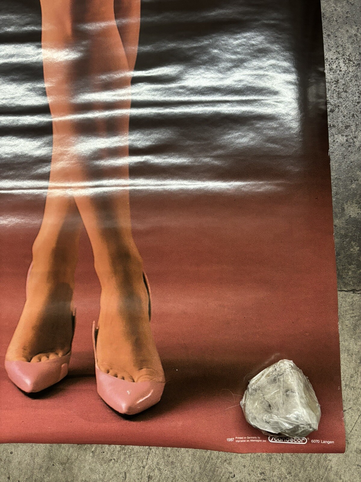 Exposed 1987 hot girl large door Poster water damage C2623