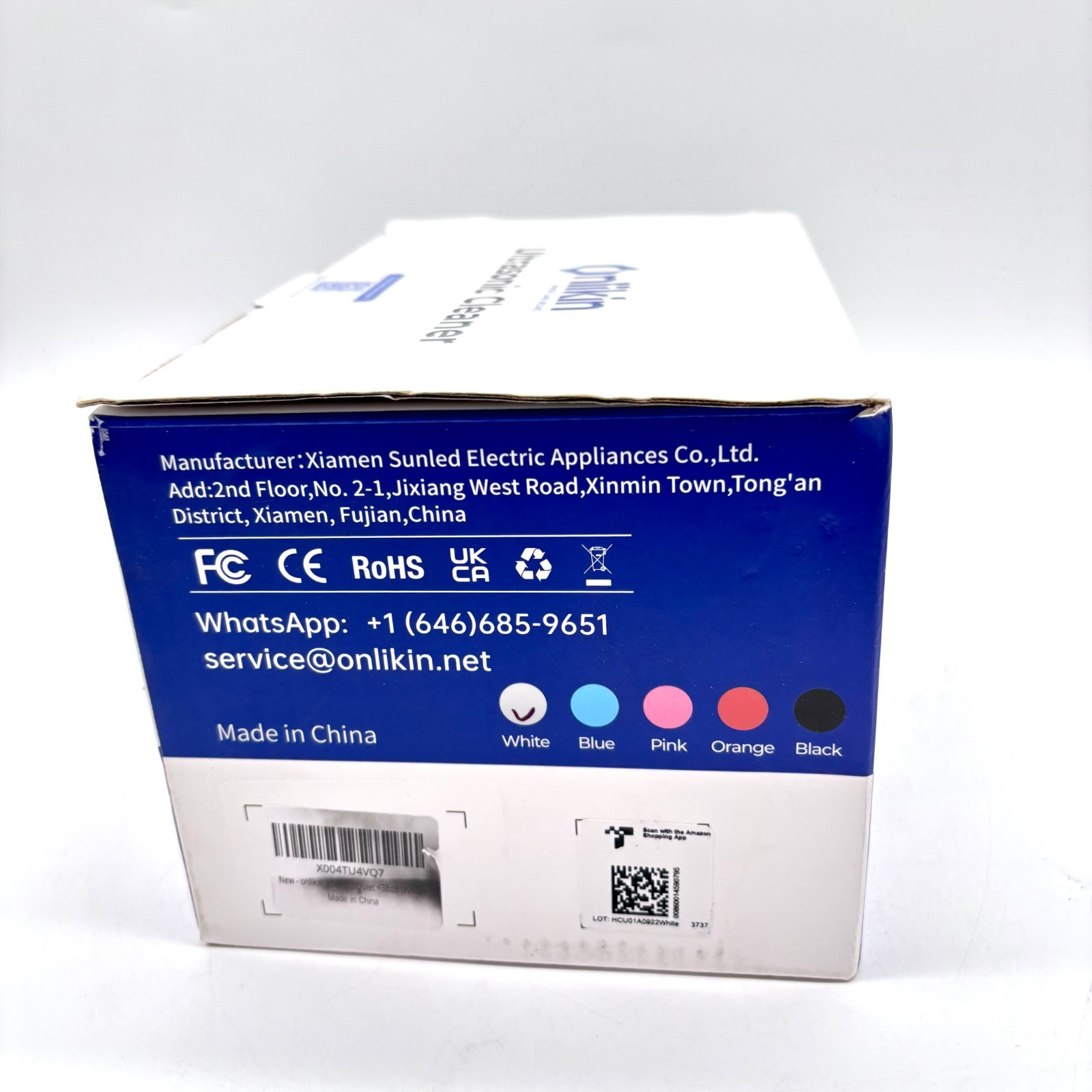 New Onlikin 45000Hz Ultrasonic Cleaner (550 ML Tank Capacity) HCUO1A: White