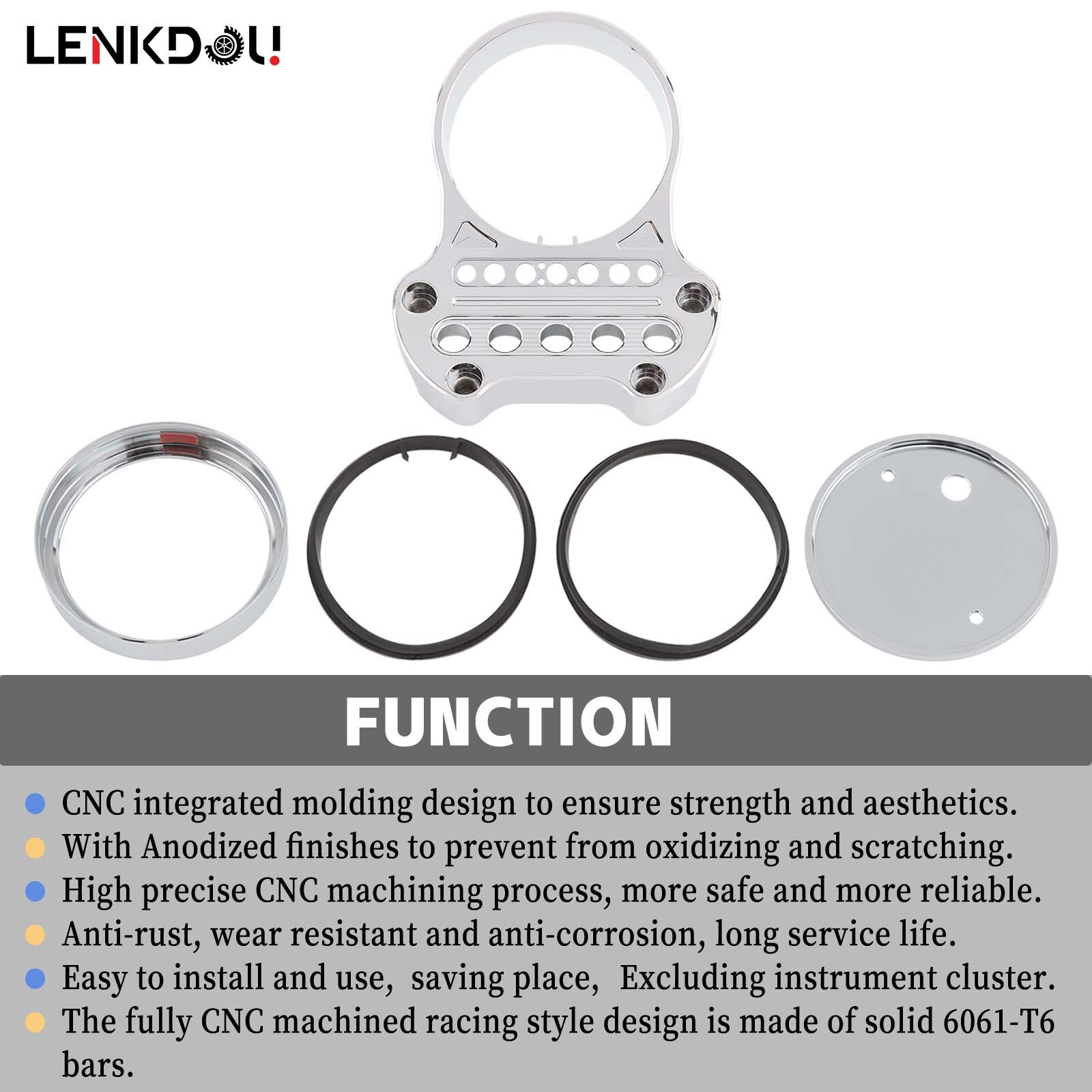 Speedometer Bracket Relocation Indicator Clamp For Harley Sportster XL883 XL1200