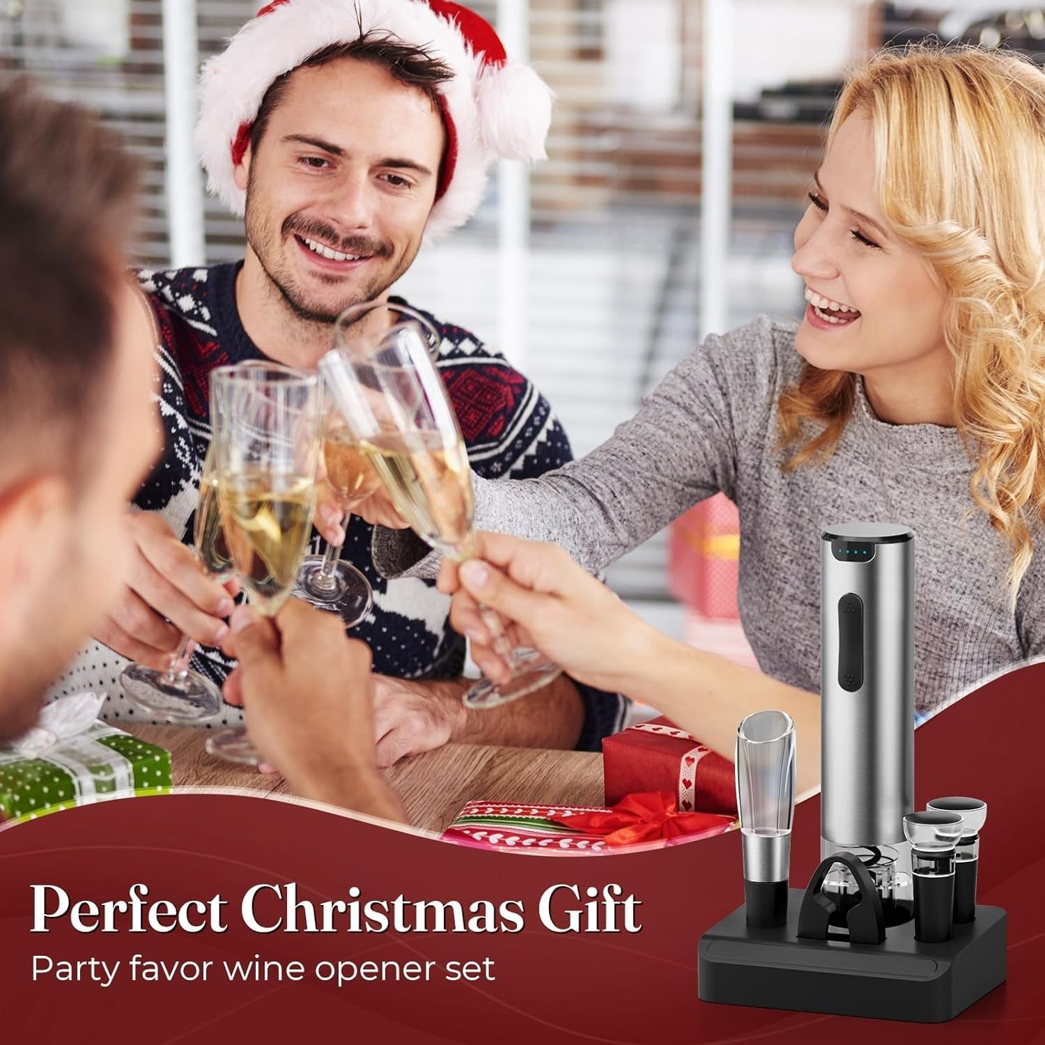 Sacacorchos eléctrico, sacacorchos automático con cortador de cápsulas