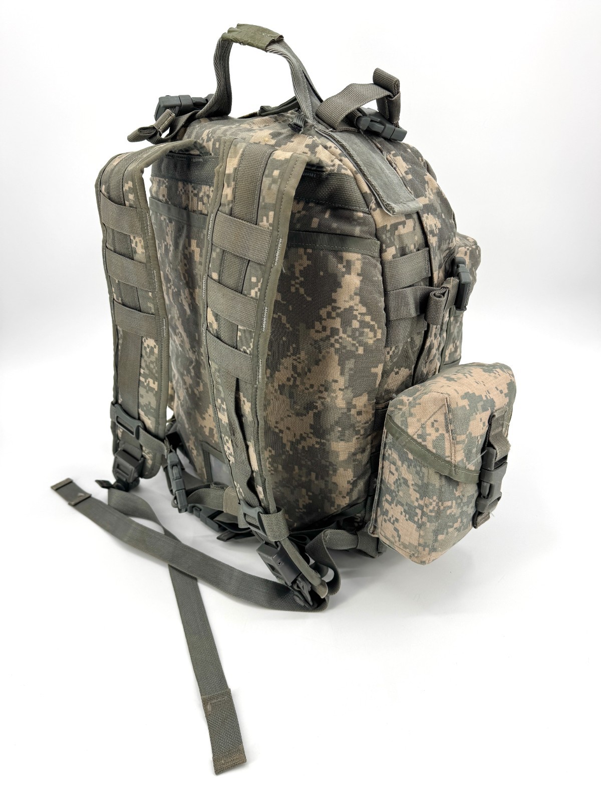 US Military MOLLE ACU 3 Day Assault Pack Backpack w/ IFAK and Double Mag Pouch