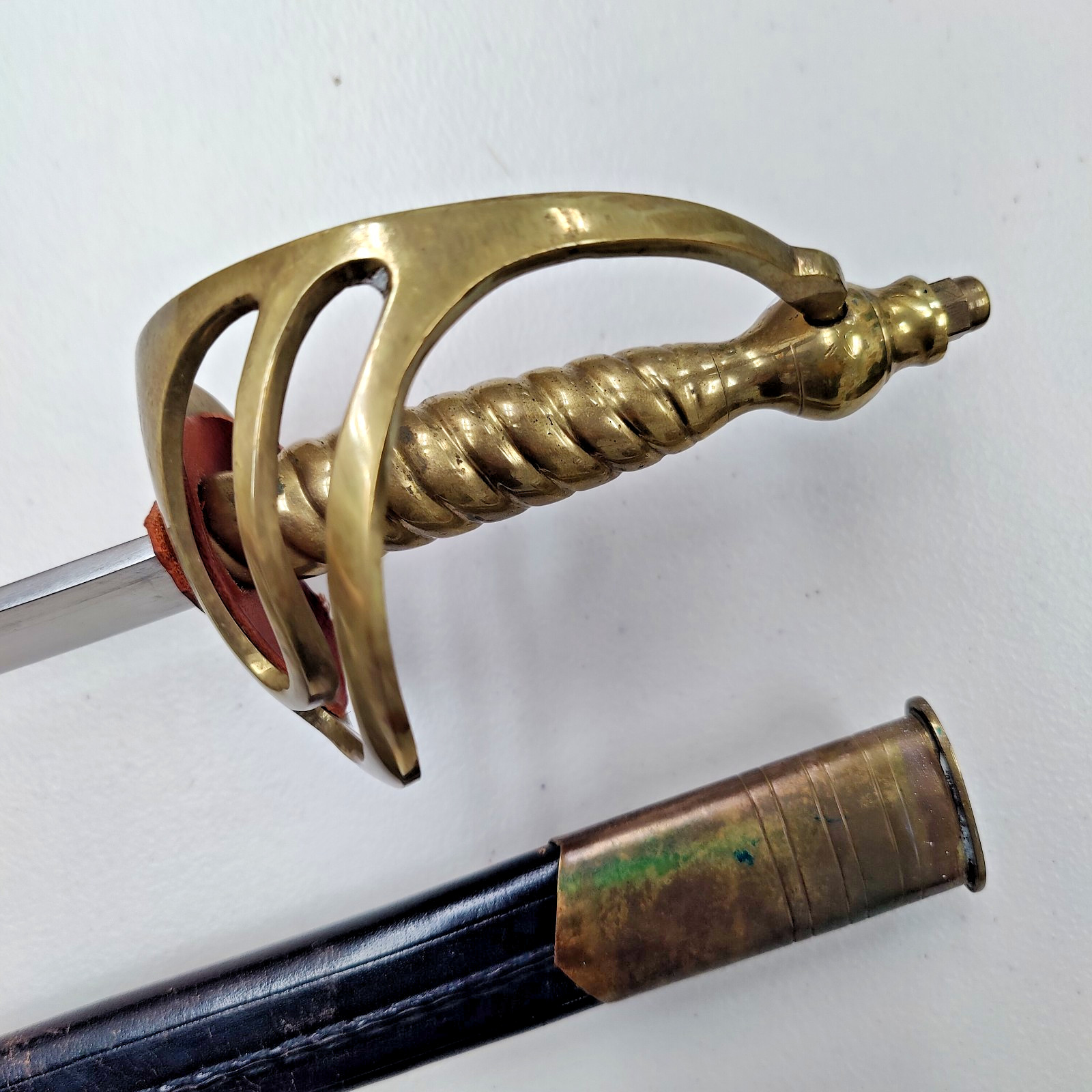 Revolutionary War Reenactor Continental Army Officers Sword w/ Brass Guard Repro