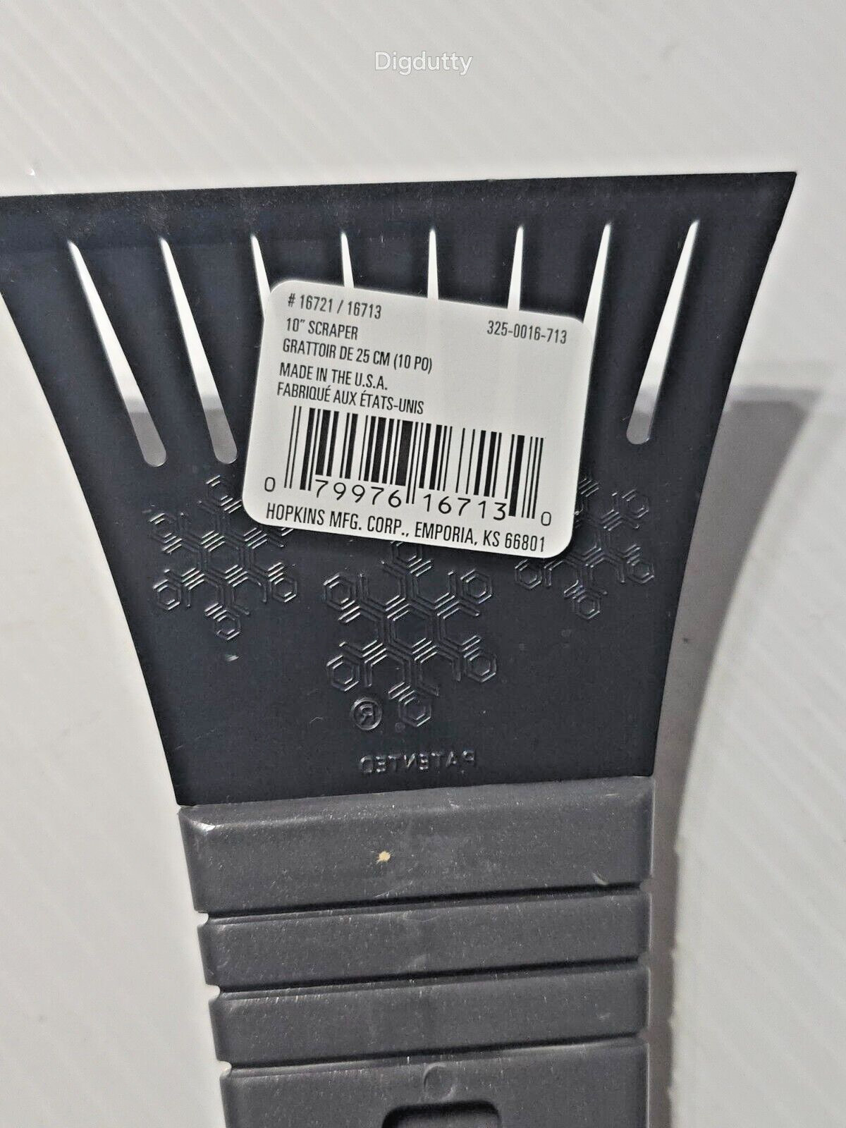 LOT OF 2 Gray 10" Hoppy Subzero Ice Scraper 16721 16713 Hopkins, USA - NEW