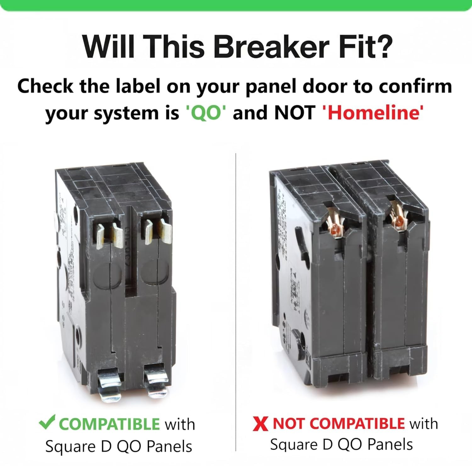 FalconSupply Genuine Square D QO250 Circuit Breaker Kit, 50 Amp 50 Kit
