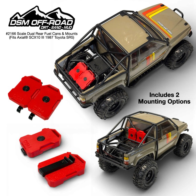 Scale Fuel Can Kit for Axial SCX10 III 1987 Toyota SR5 1/10 Scale Crawler