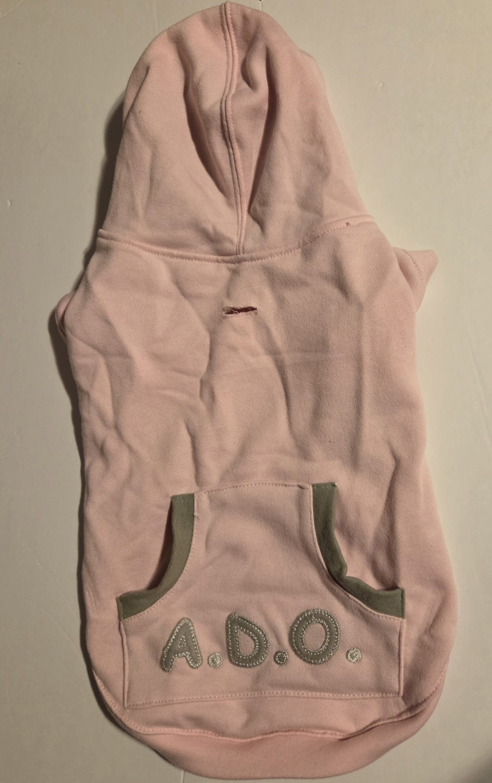 Dog Pet SZ Medium Pink Sweatshirt Hoodie "ADO" American Dog Outfitters 2008