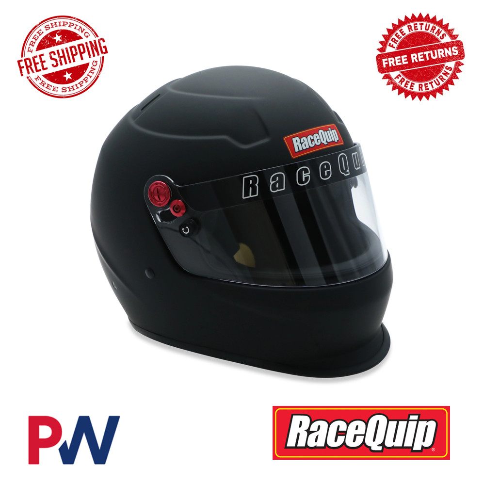 RaceQuip PRO20 Full Face Helmet Snell SA2020 Rated Medium Flat Black 276993RQP