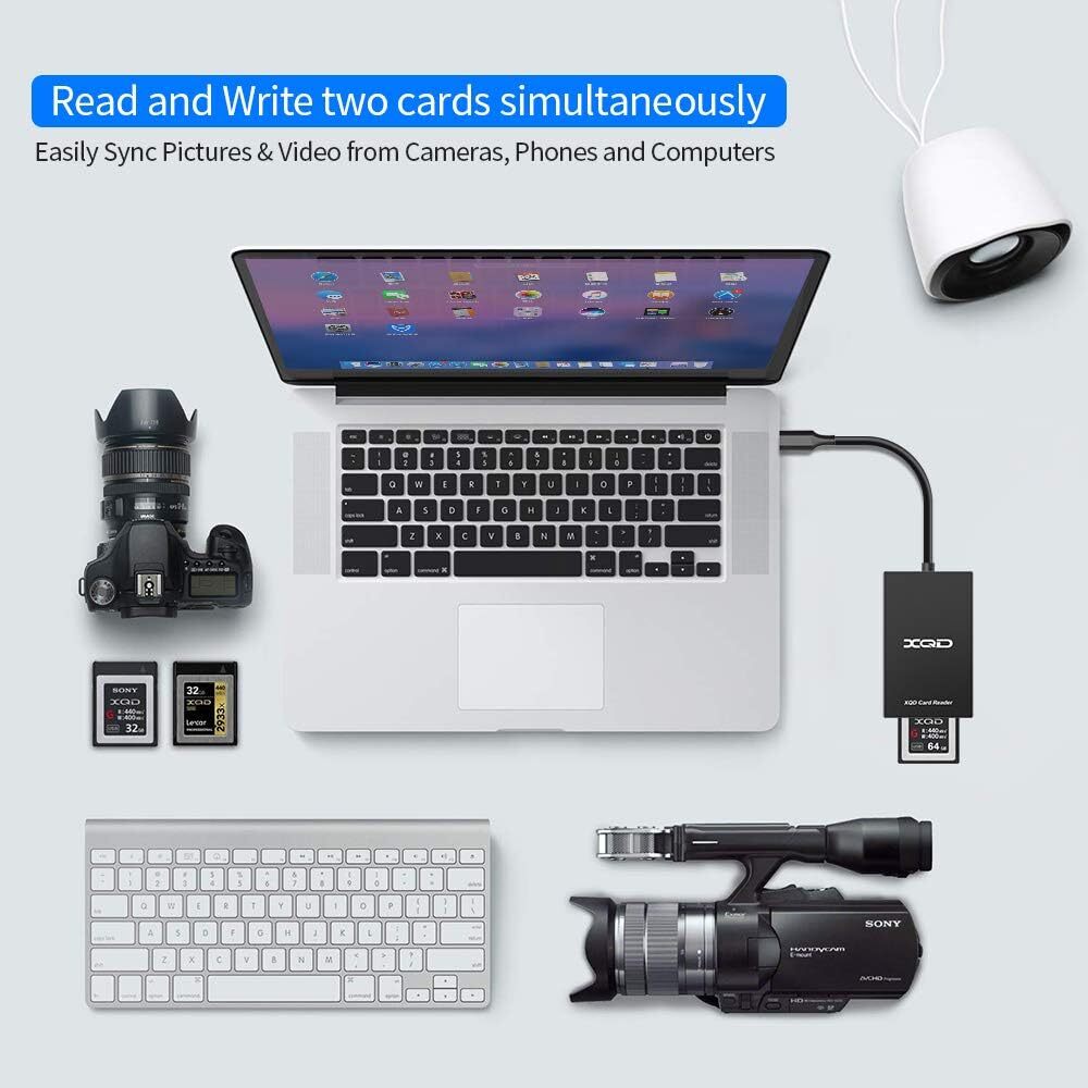 Sony XQD Reader USB 3.0 XQD SD Card 2 in 1 Memory Card Reader 5Gpbs Super Speed