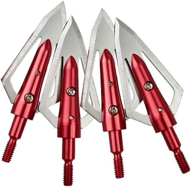 Archery 100 Grain Broadheads Arrowheads Tips for Compound Recurve bow Crossbow