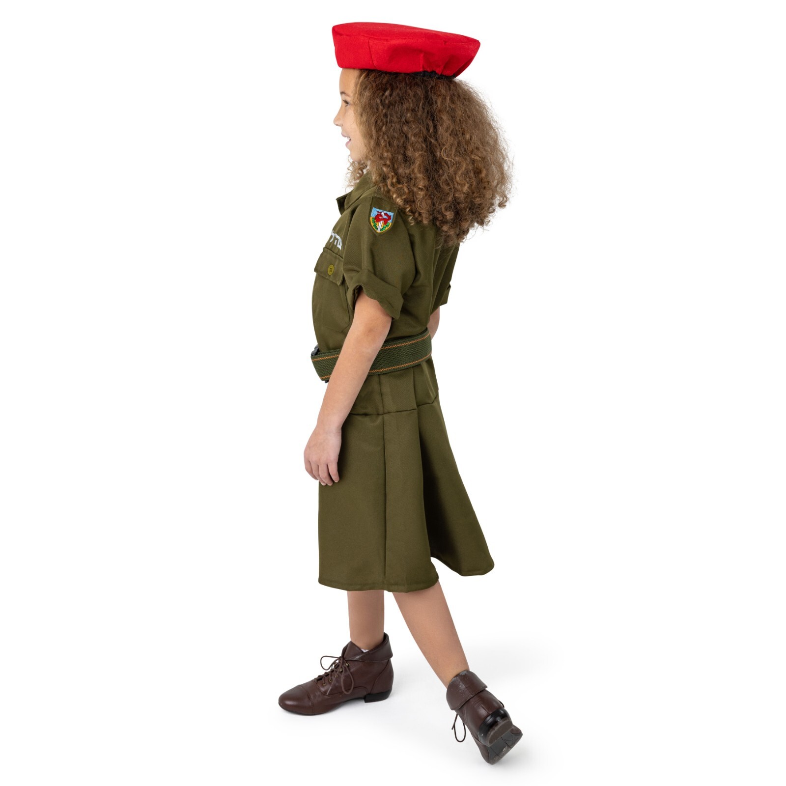 Dress Up America Israeli Soldier Costume for Girls - Army Uniform for Kids