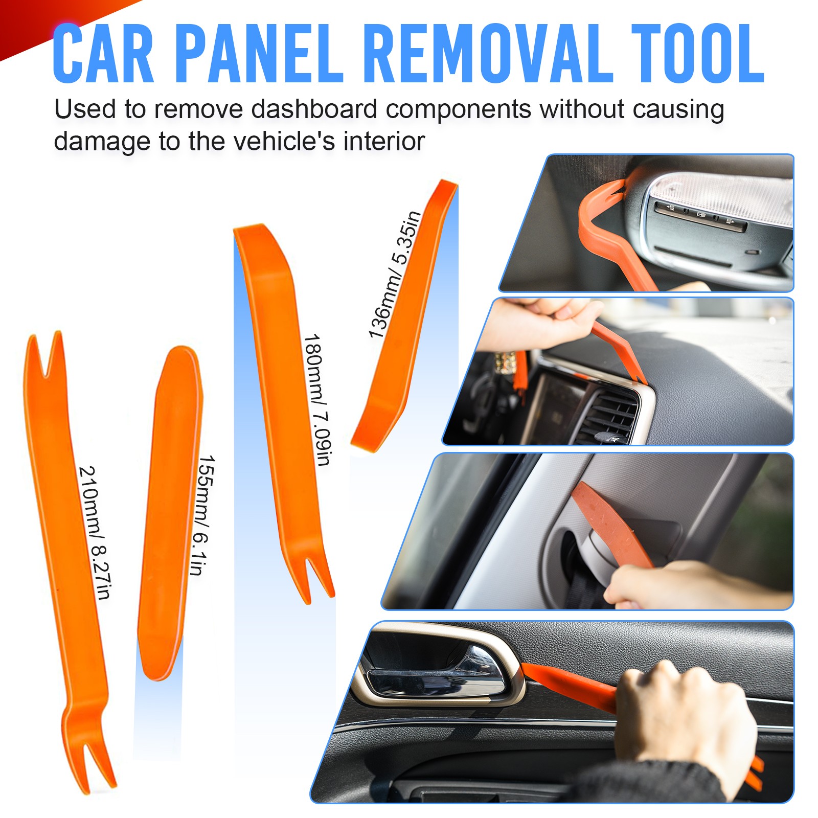 1295PCS Car Retainer Clips Auto Fasteners Push Trim Clips Pin Rivet Bumper Kit