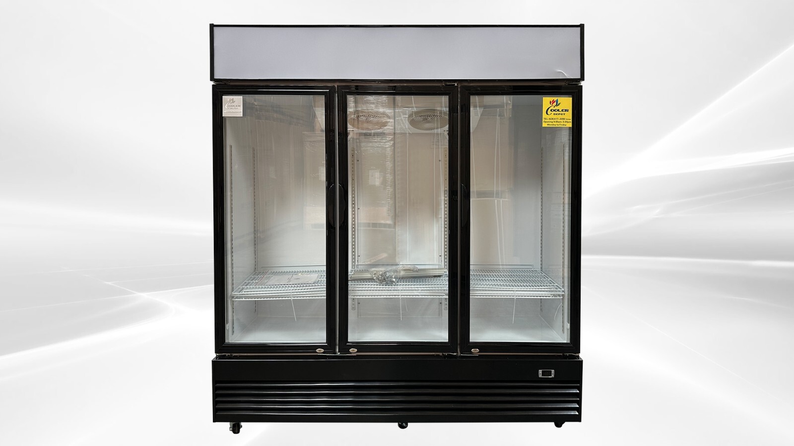 NEW 74" Commercial Glass Door Refrigerator Display Merchandiser Cooler NSF ETL