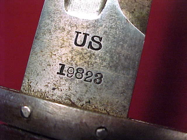 WWI ERA US M1905 BAYONET W/US M1910 CANVAS COVERED SCABBARD ~ CLEAN ESTATE ITEM