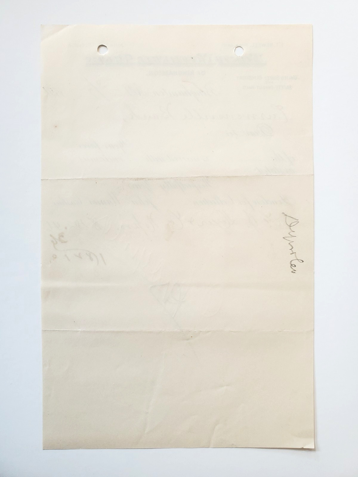 1891, First National Bank of Binghamton, NY, To Curwensville Bank, PA