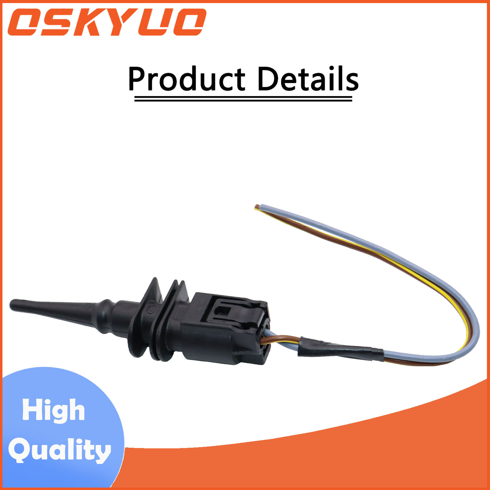 Outside Ambient Air Temperature Sensor &Connector For BMW Land Rover Mini Cooper