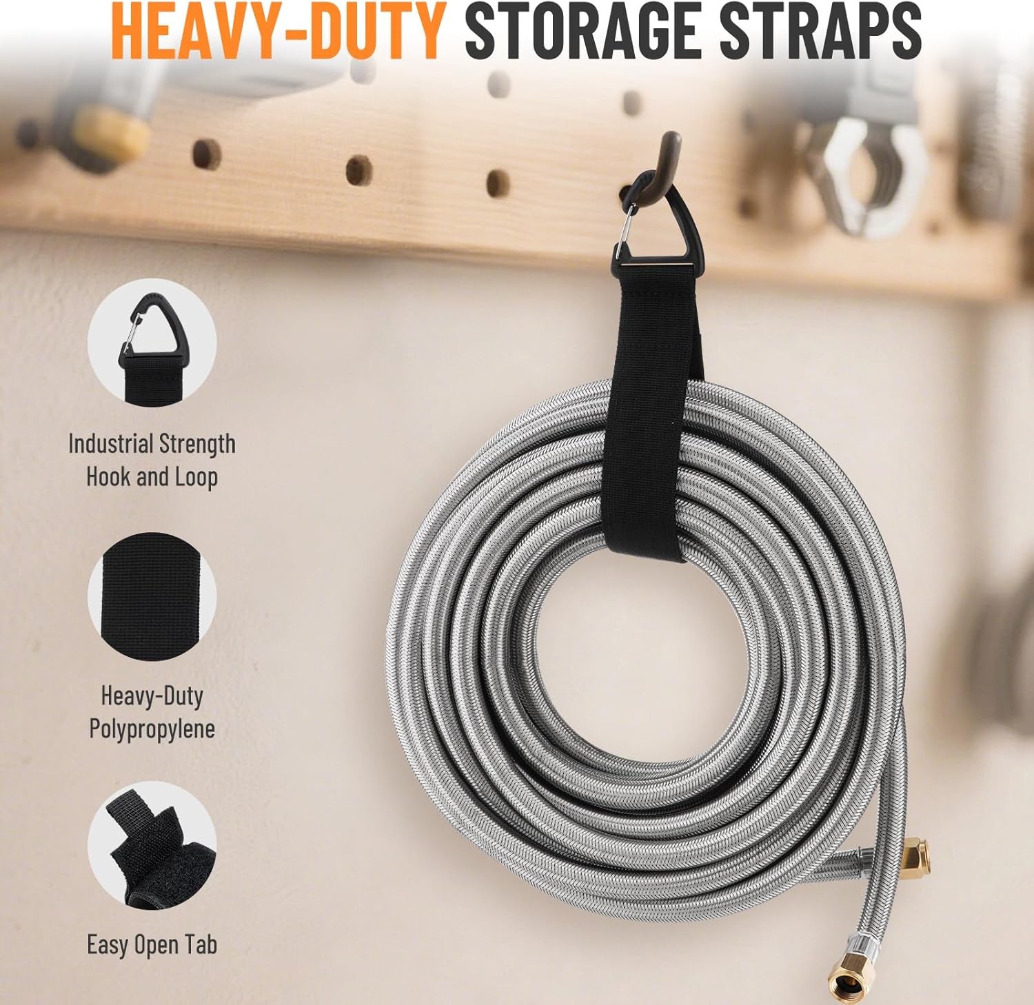 36FT Propane Hose Extension-High Pressure Braided Gas Line Hose Propane Conv....