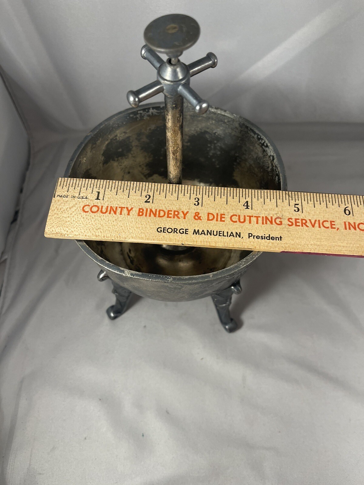 Antique 1870’s Silver Plate Reed & Barton Hotel Front Desk Bell Tea Waste Bowl