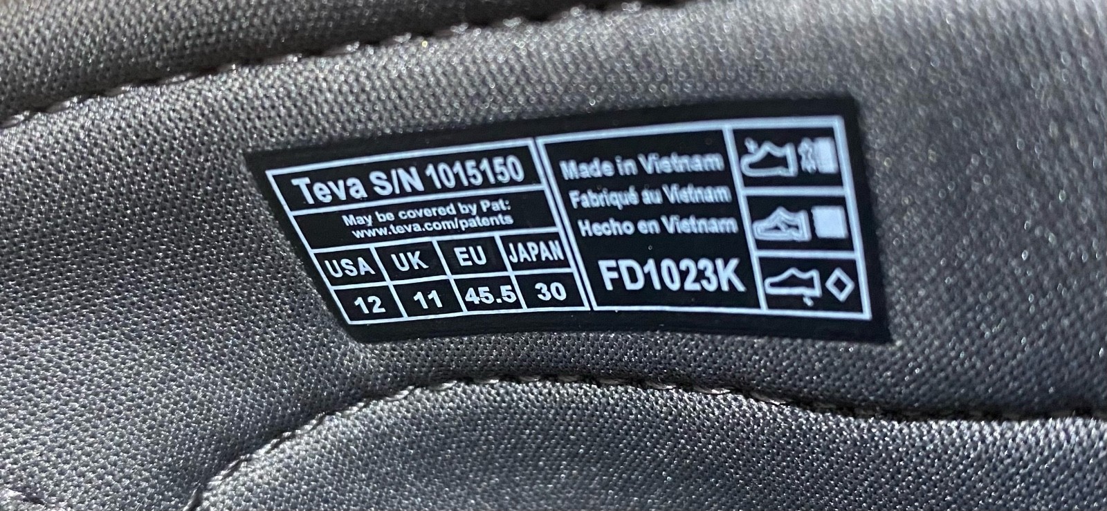 Teva Men's Langdon Slide Sandals gray Leather US Men’s Size 12 NEW