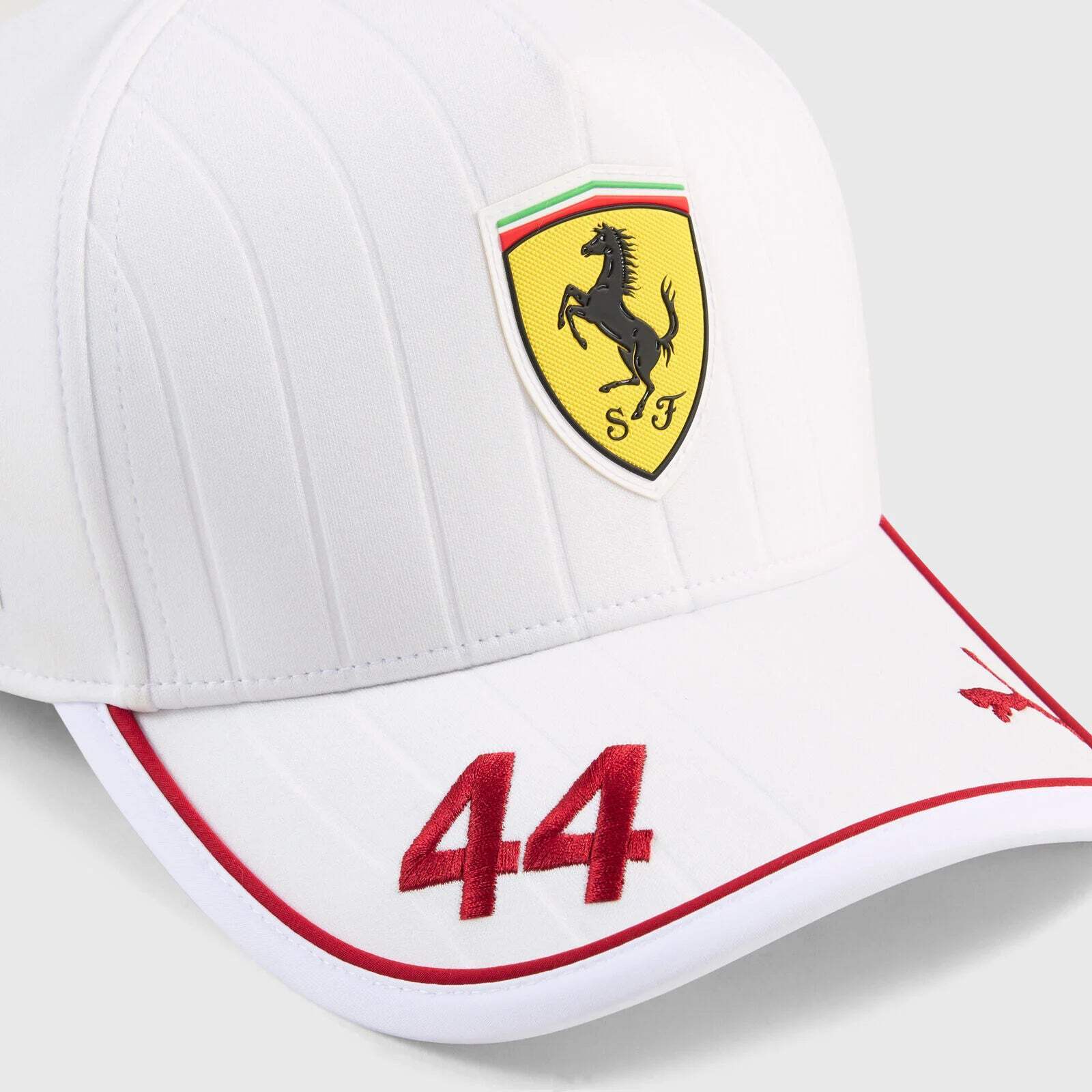 Scuderia Ferrari Replica Lewis Hamilton #44 Miami GP Hat 2025 White