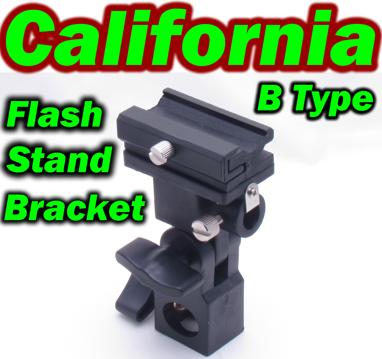 Universal hot Flash Shoe Umbrella Holder Swivel Light Stand Bracket B type DSLR