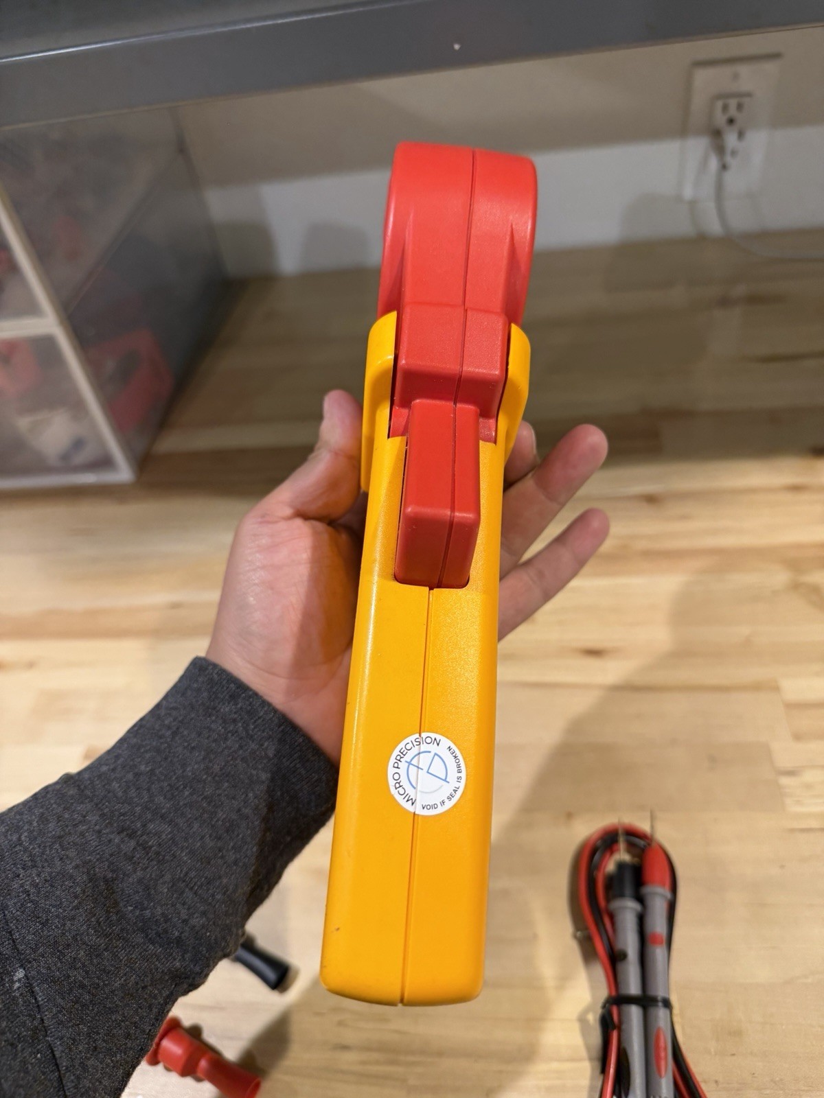 FLUKE 1630 EARTH GROUND CLAMP W/ LEADS - FREE SHIPPING / PERFECT CONDITION