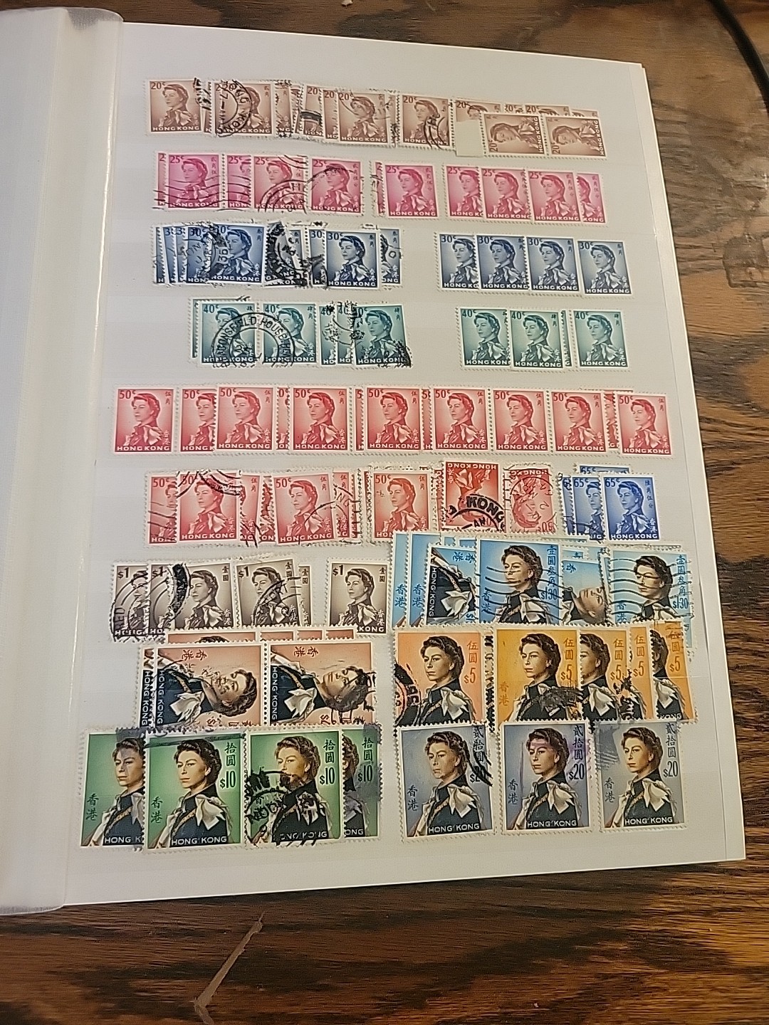 Worldwide Stamp Collection in Album Full of Stamps - Mint & Used Royal Mail HK