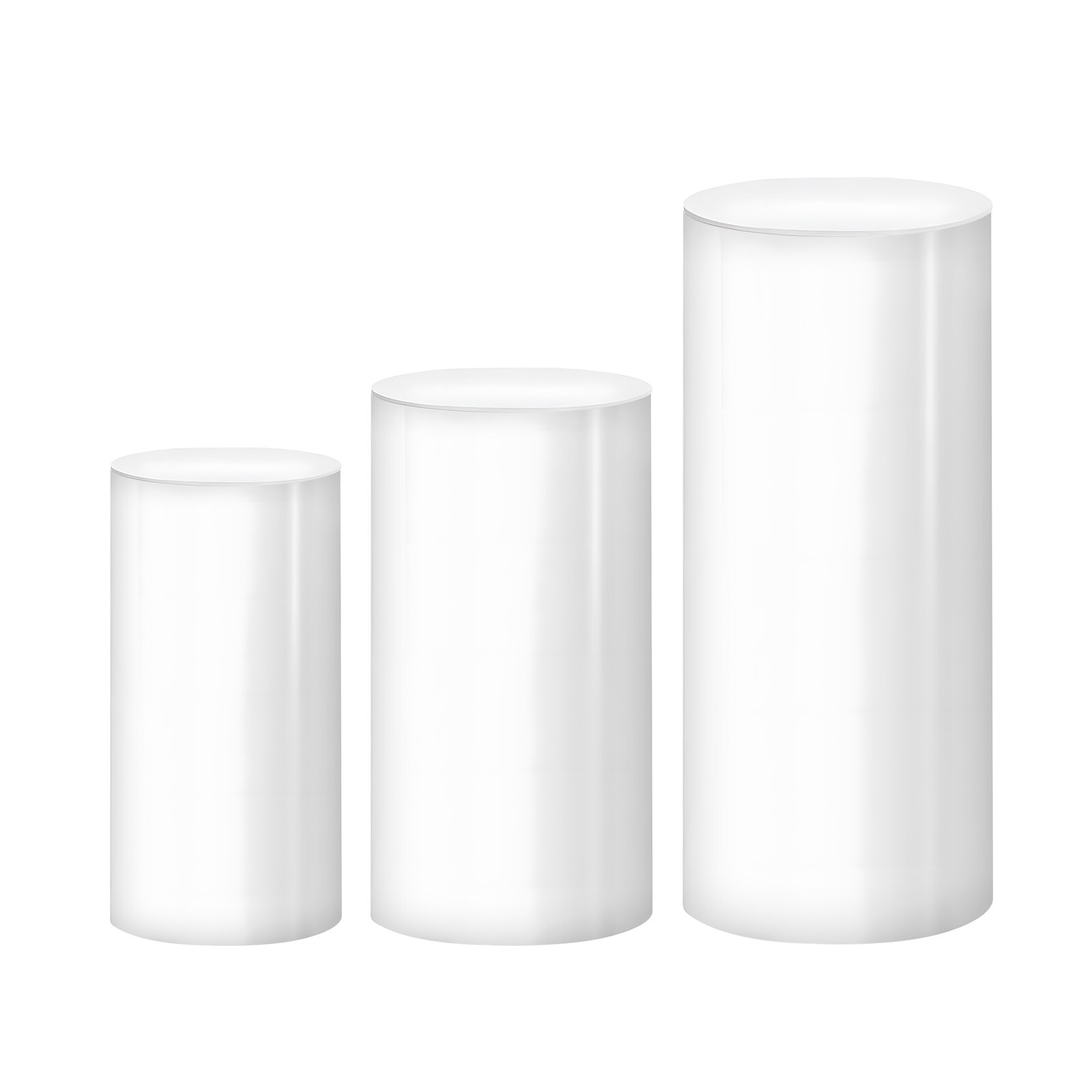 3Pcs/5Pcs Round Cylinder Pedestal Stand for Wedding Party Display Stand Decor