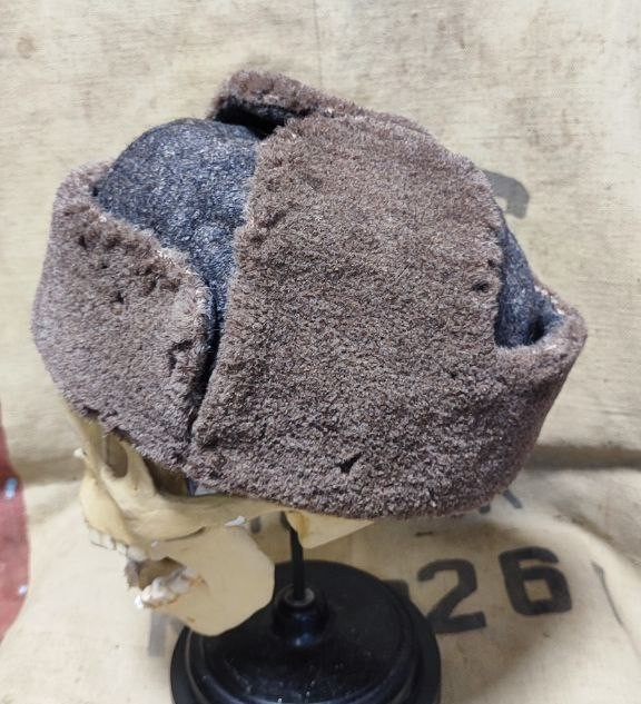 ORIGINAL WW2 RKKA RED ARMY SOLDIER OFFICER WINTER CAP USHANKA RARE 1940s