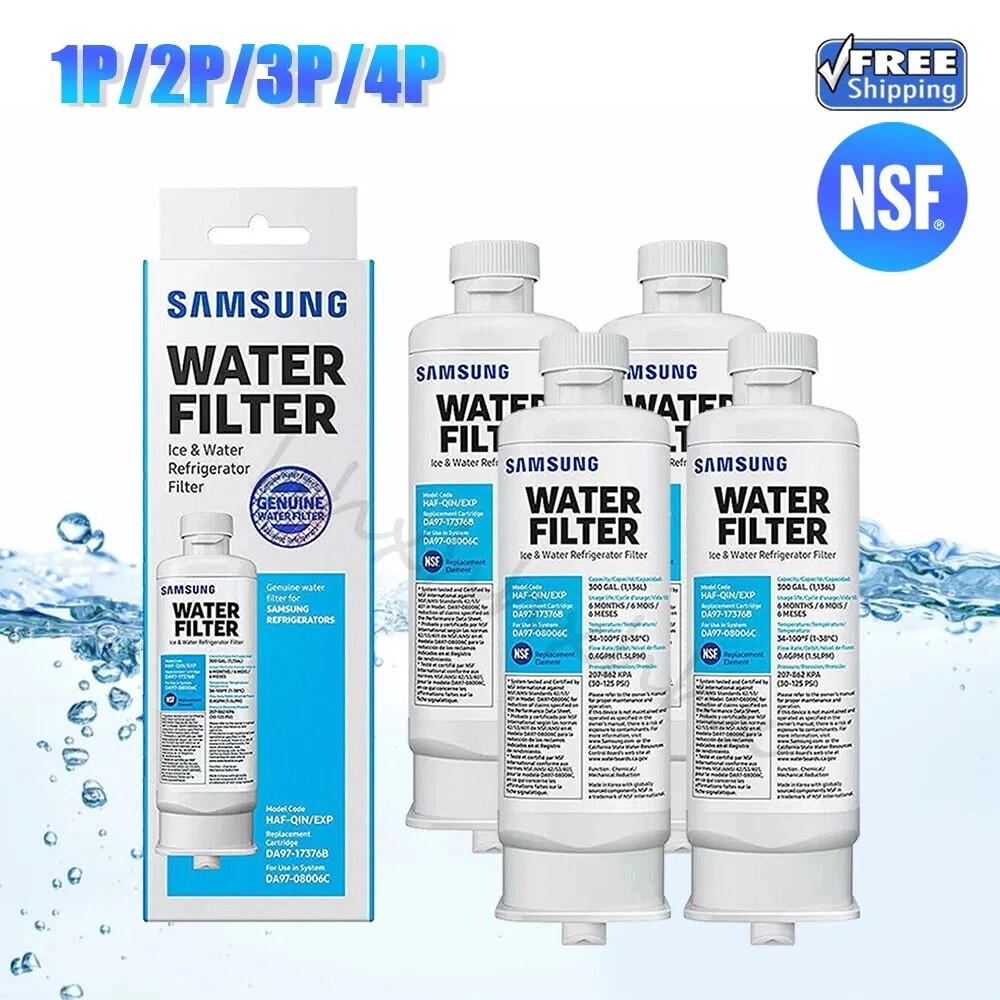 1/2/3/4 PACK Genuine Samsung DA97-17376B HAF-QIN/EXP REFRIGERATOR Water Filter