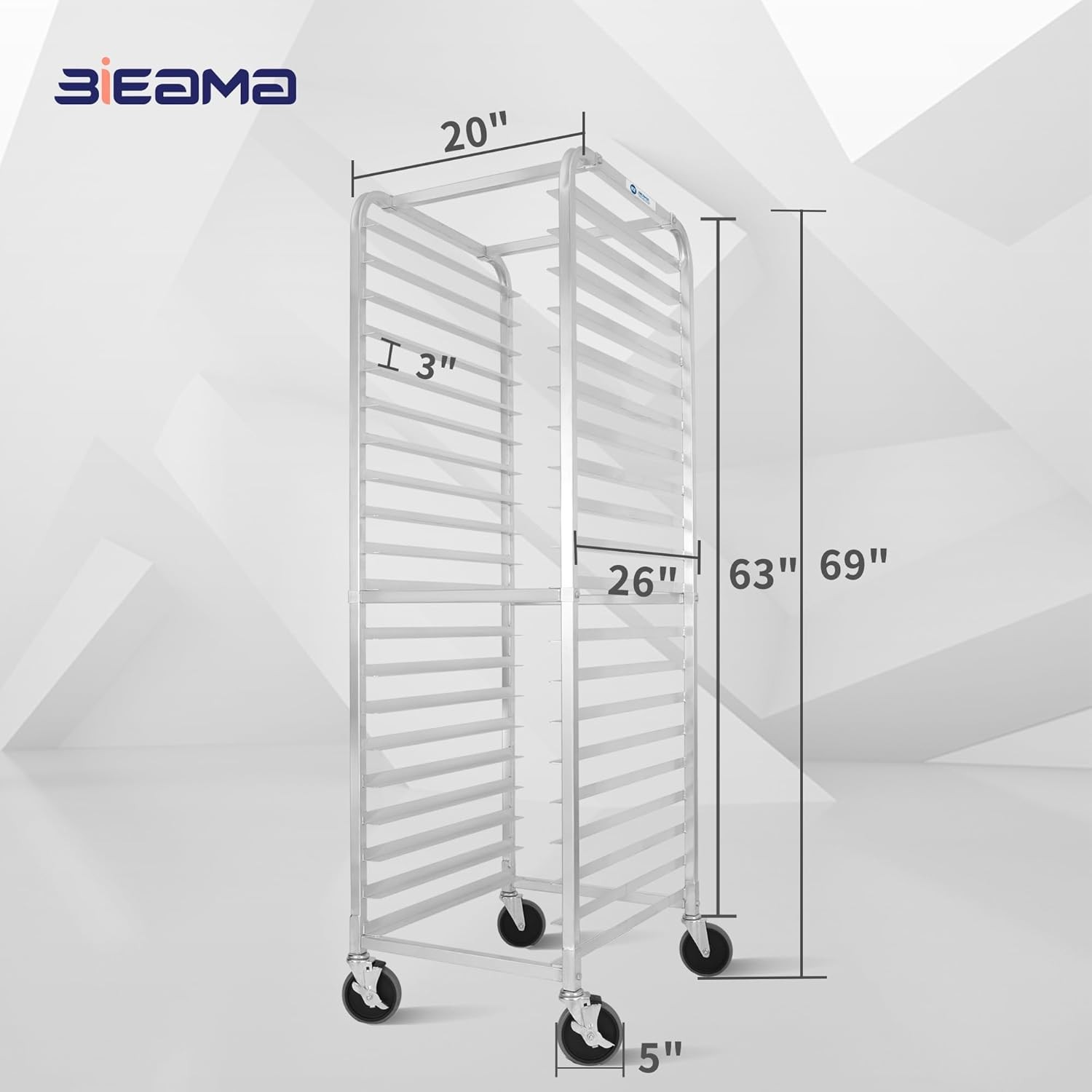 Commercial Kitchen 20 Sheet Bun Pan Bakery Rack