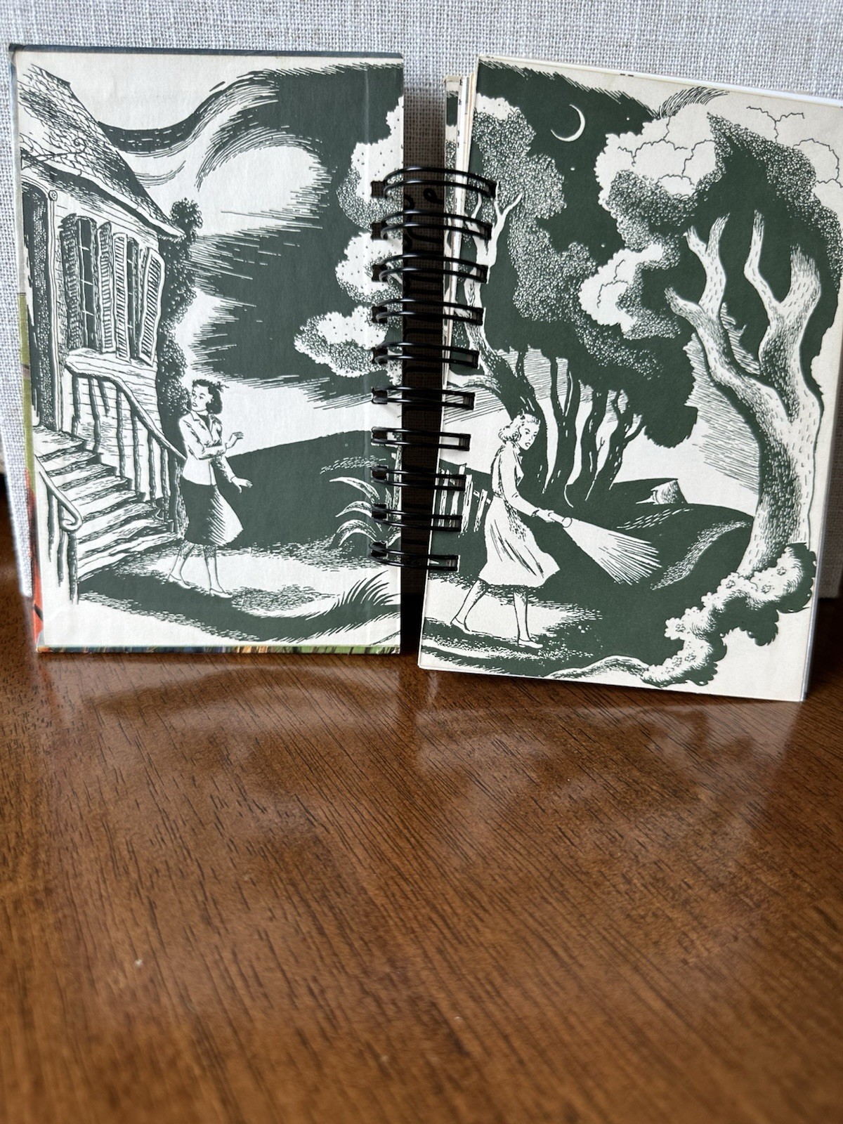 Nancy Drew Book Cover Handmade Junk Journal New, Blank, Spiral Bound