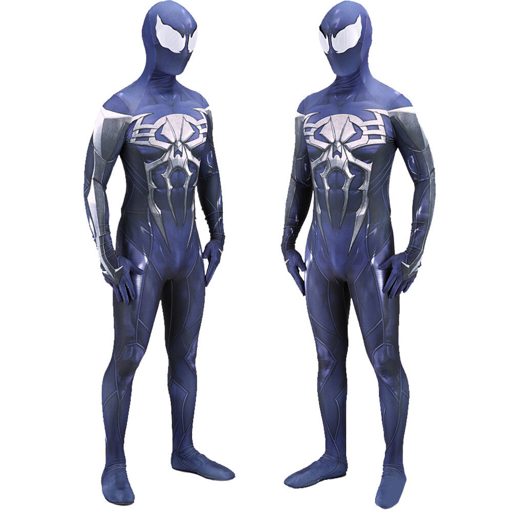 PS4 2099 Spider-Man Venom Jumpsuit Spiderman Costume Cosplay Halloween Adult Kid