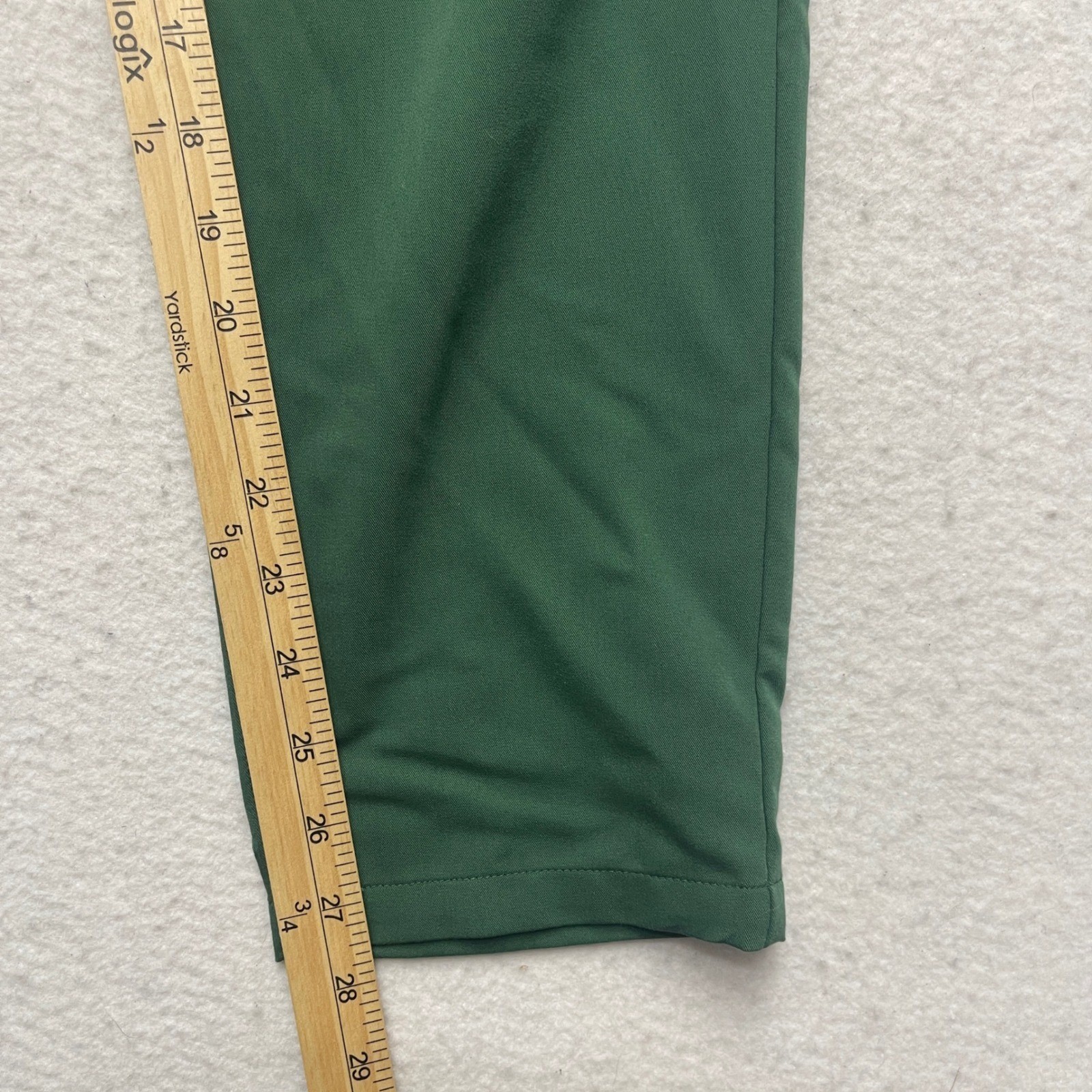 Fabletics Scrub Set Mens XS Helix Top Intake Pants Green V-Neck Short Sleeve