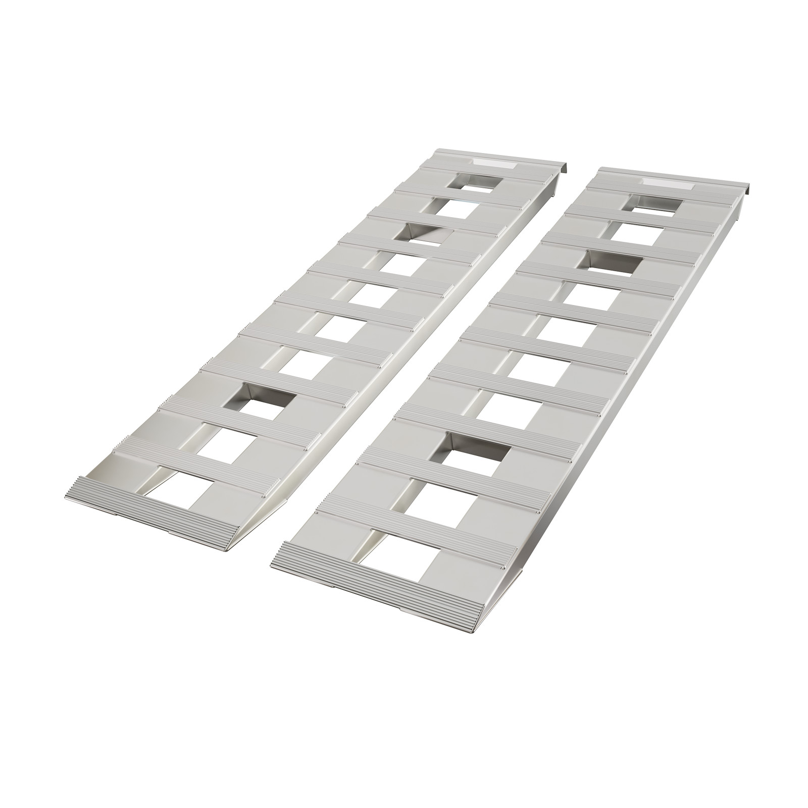 Pair Aluminum 6800LBS Hook End Ramps For Truck Car Auto Trailer 60''X15''