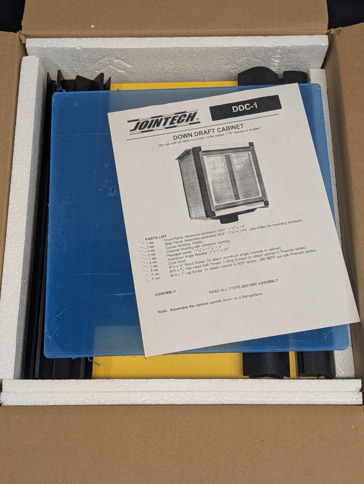 Jointech DDC-1 Wood Downdraft Dust Collection Cabinet Box For Router Lift