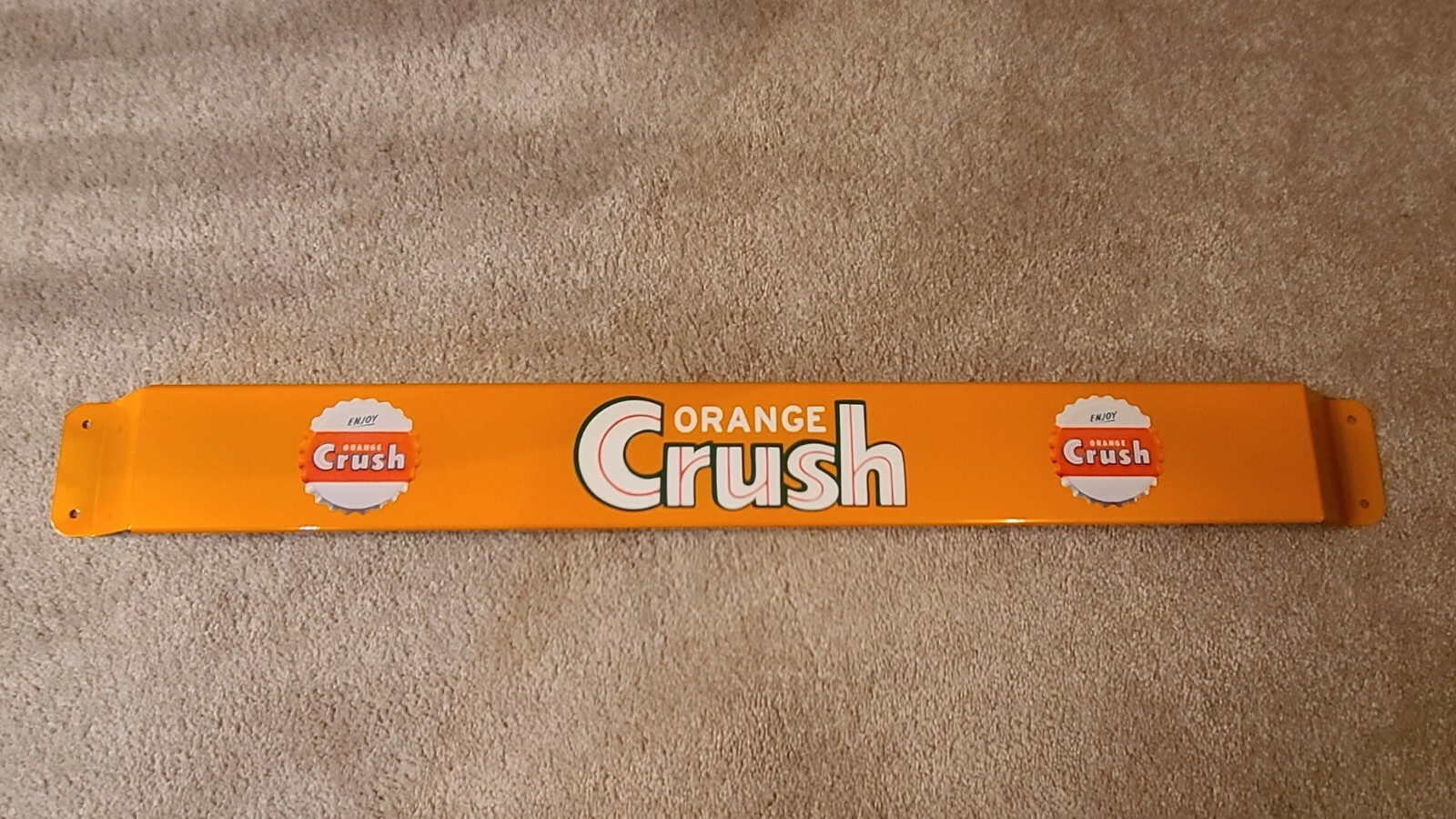 Door push bar 30'' Orange Crush Retro Antique Soda Advertising sign