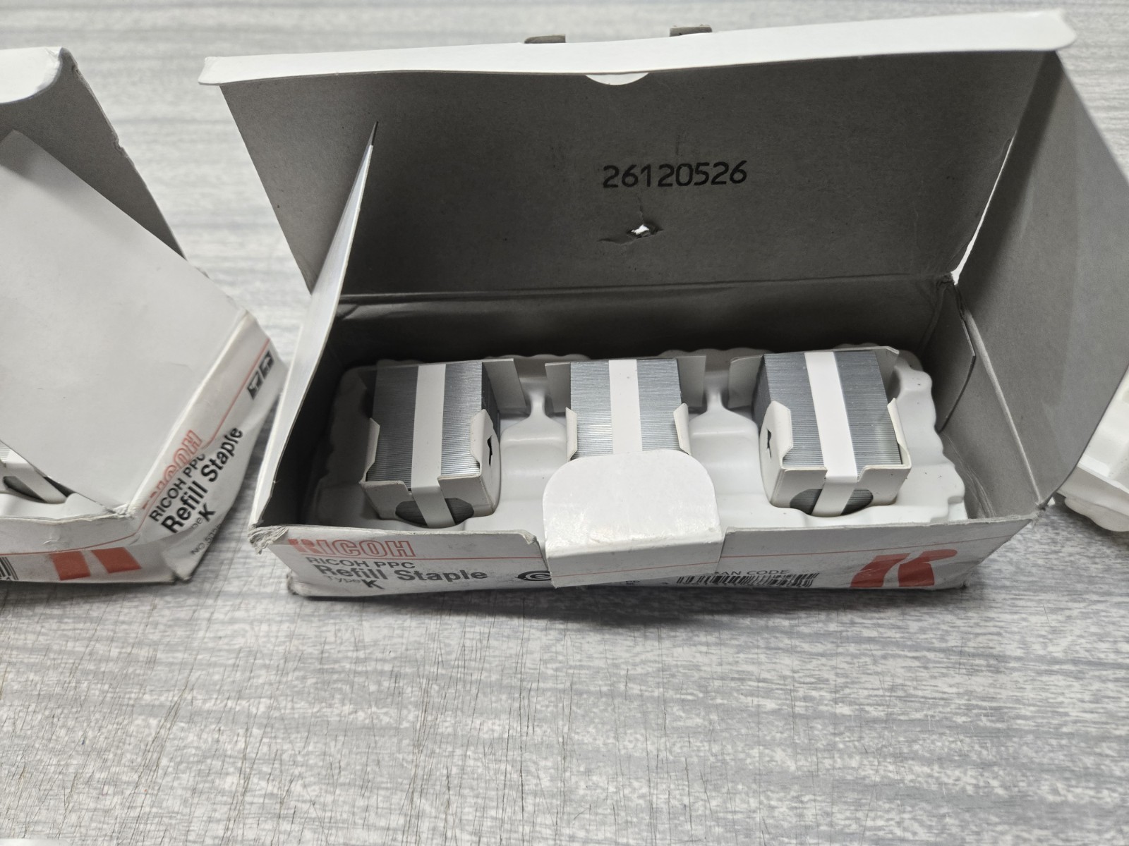 Ricoh PPC Refill Staple Type K- 3 Refills Per Pack- Lot Of 2 Packs (6 Refills)