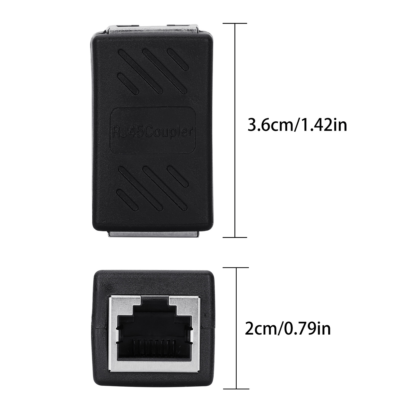 10 PACK RJ45 Inline Coupler Cat6/Cat5e Ethernet Network Cable