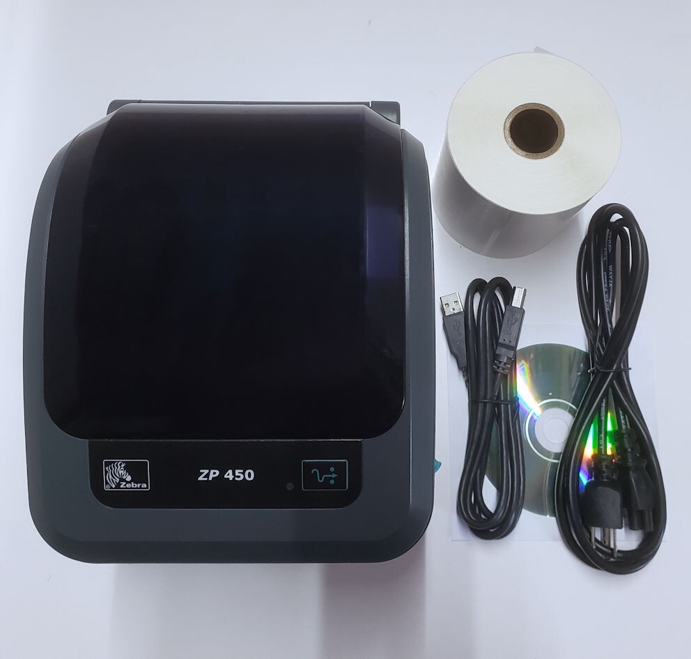 Zebra ZP450 Direct Thermal Label Shipping Barcode Printer USB