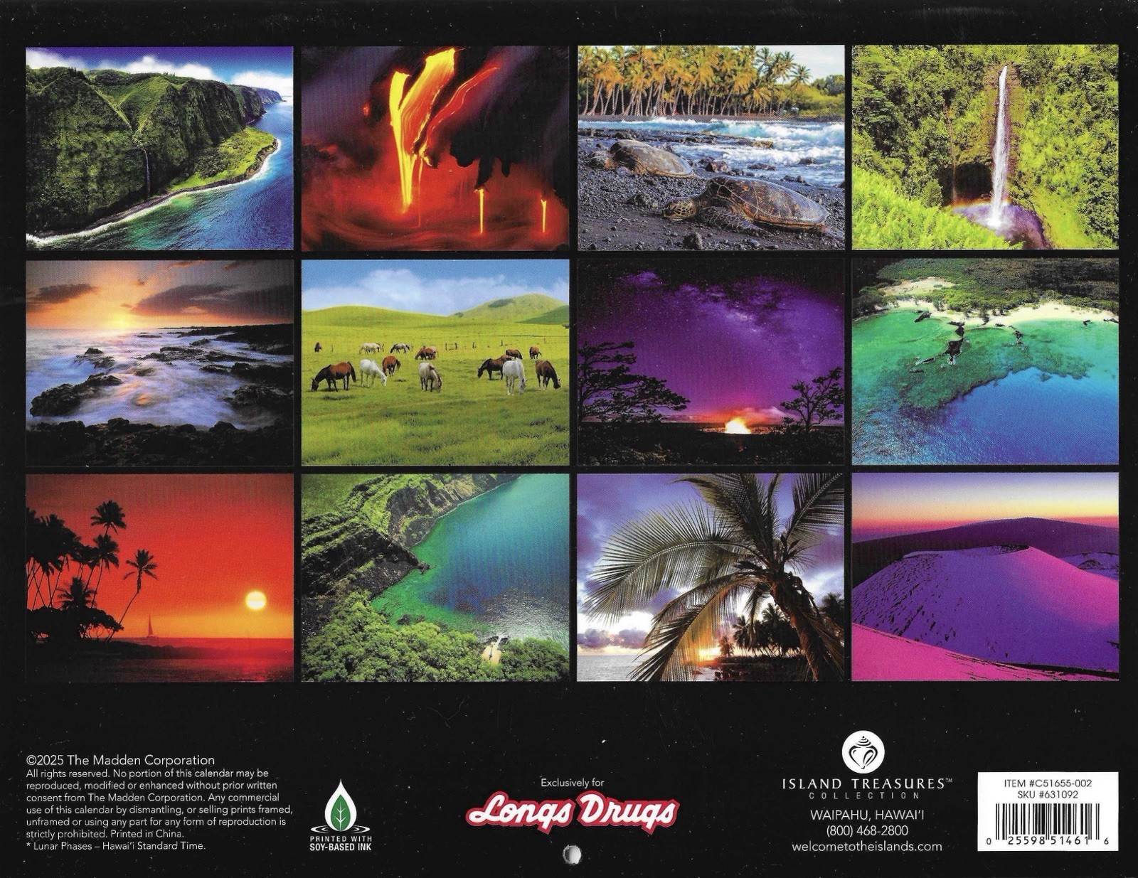 2026 Big Island Hawaii Calendar – Scenic Photos & Hawaiian Holidays All Year