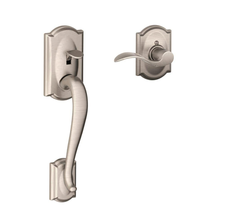 Schlage FE285 CAM 619 ACC CAM Camelot Entry Door Handle Set & Accent Door Lever