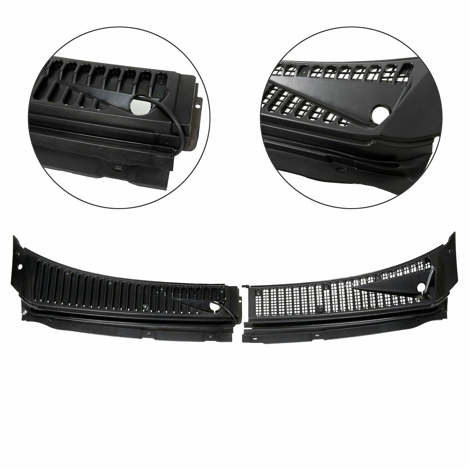 Fit For Ford F250 F350 Excursion Windshield Wiper Vent Cowl Screen Cover Panels