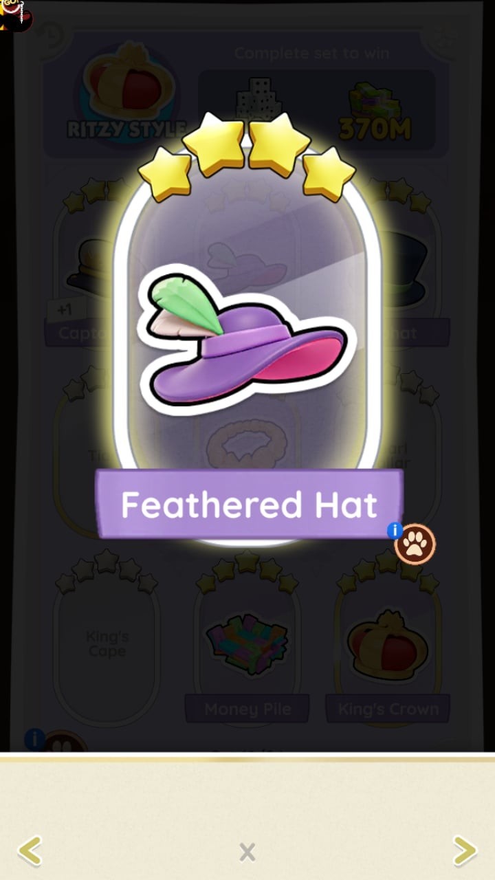 Feathered Hat  - Stickers - 4⭐⭐⭐⭐ - ⚡️ Posh Pets Album ⚡️