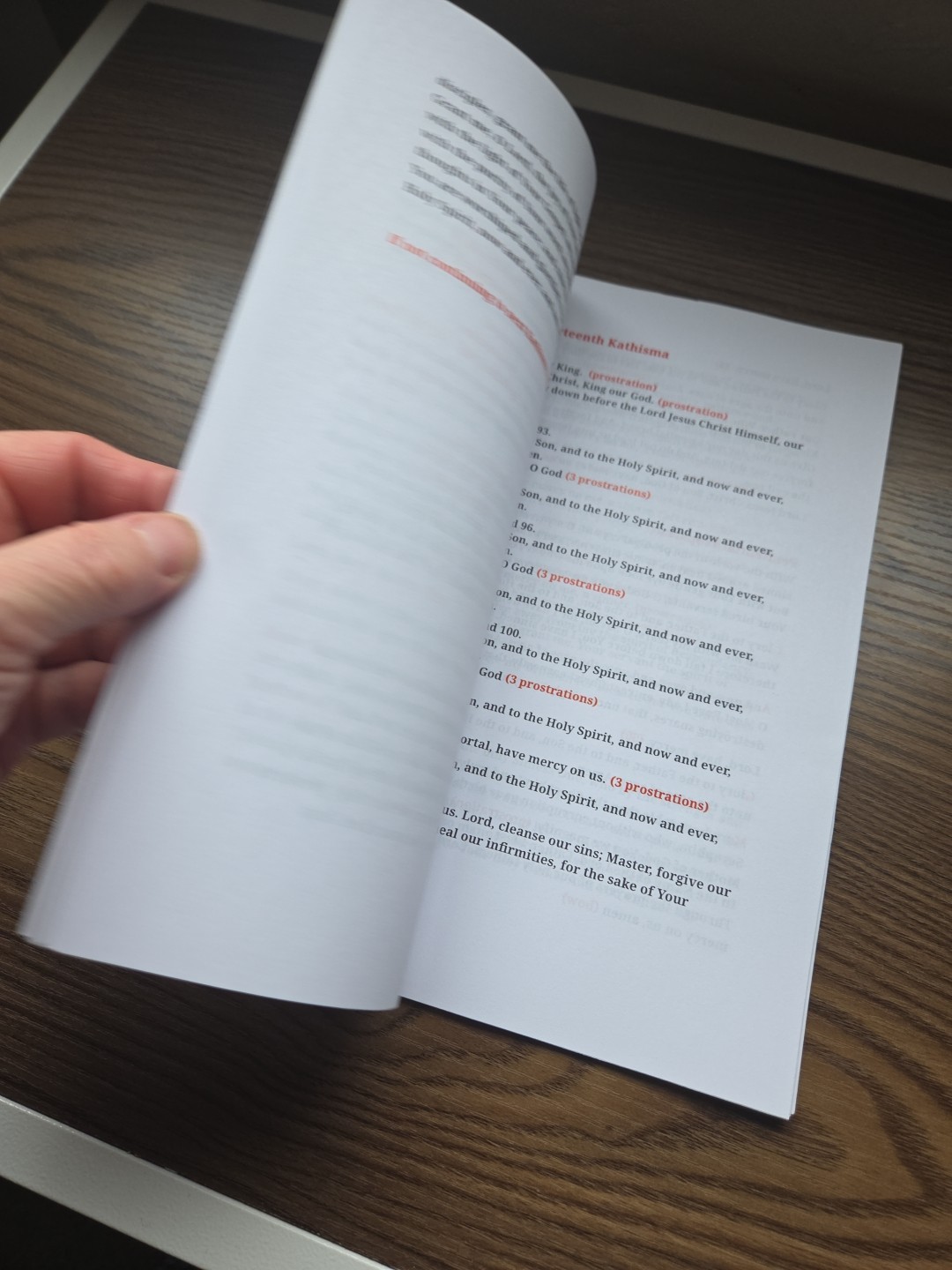 Orthodox Great Lent Psalter Repentance Pentinent Troparia Prayers 8X11 Modern EN