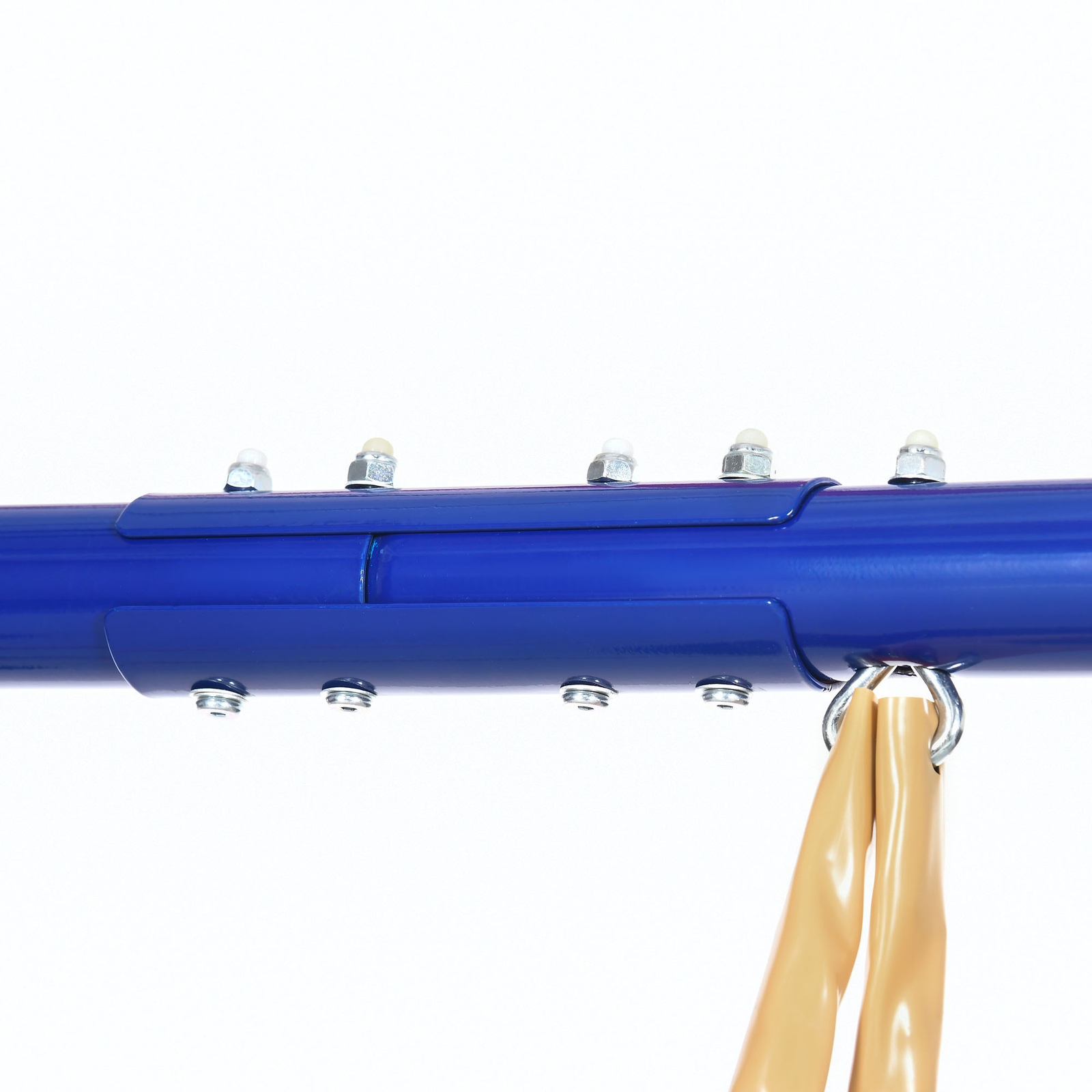 Outsunny Metal Swing Set for Kids with Double Swings Slide Seesaw Glider